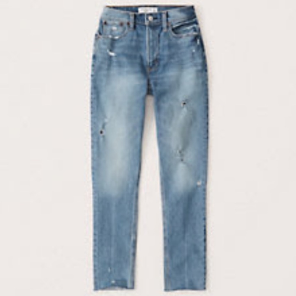 Abercrombie & Fitch Curve Love High Rise Skinny Jeans Medium Wash size 25